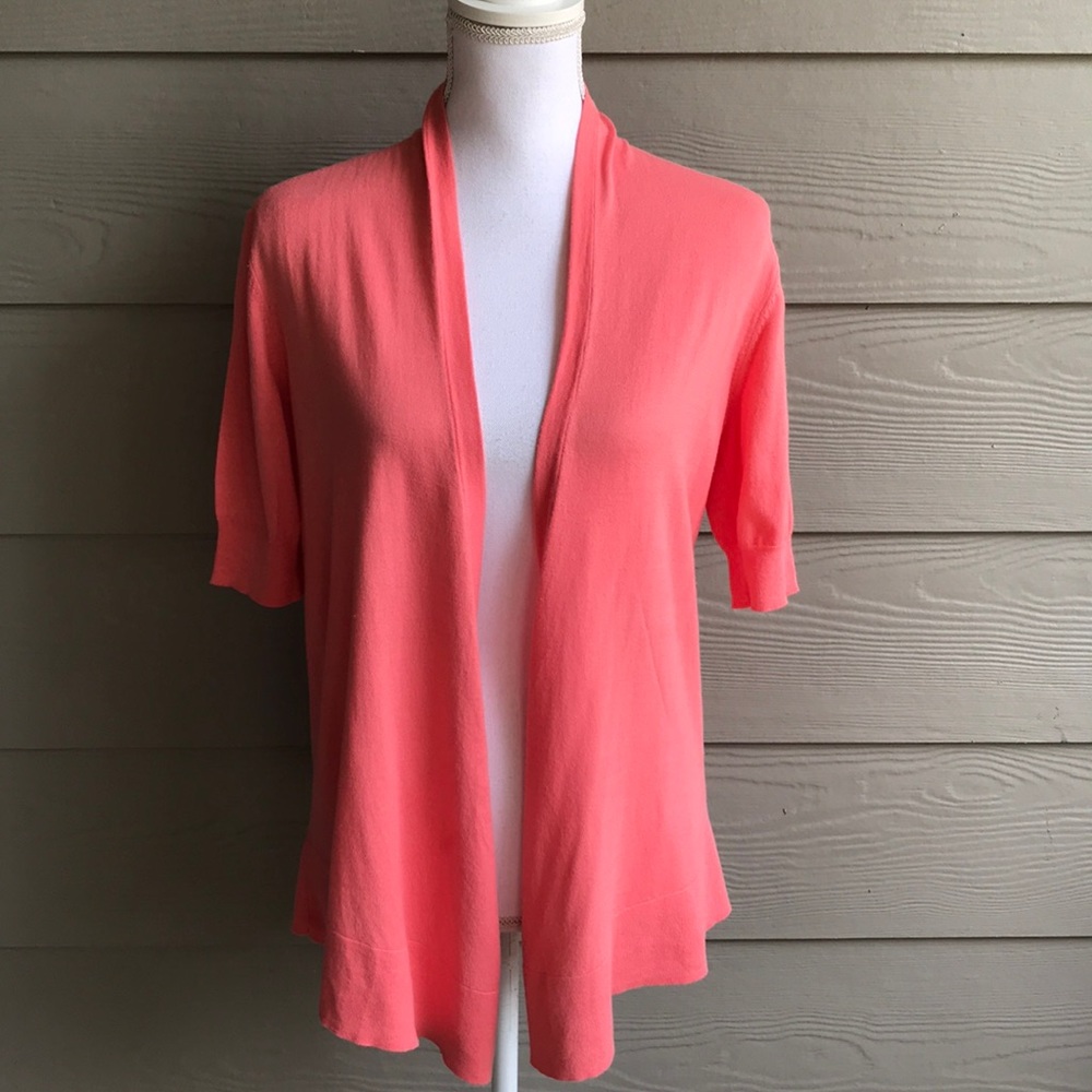 Short sleeve peach shrug